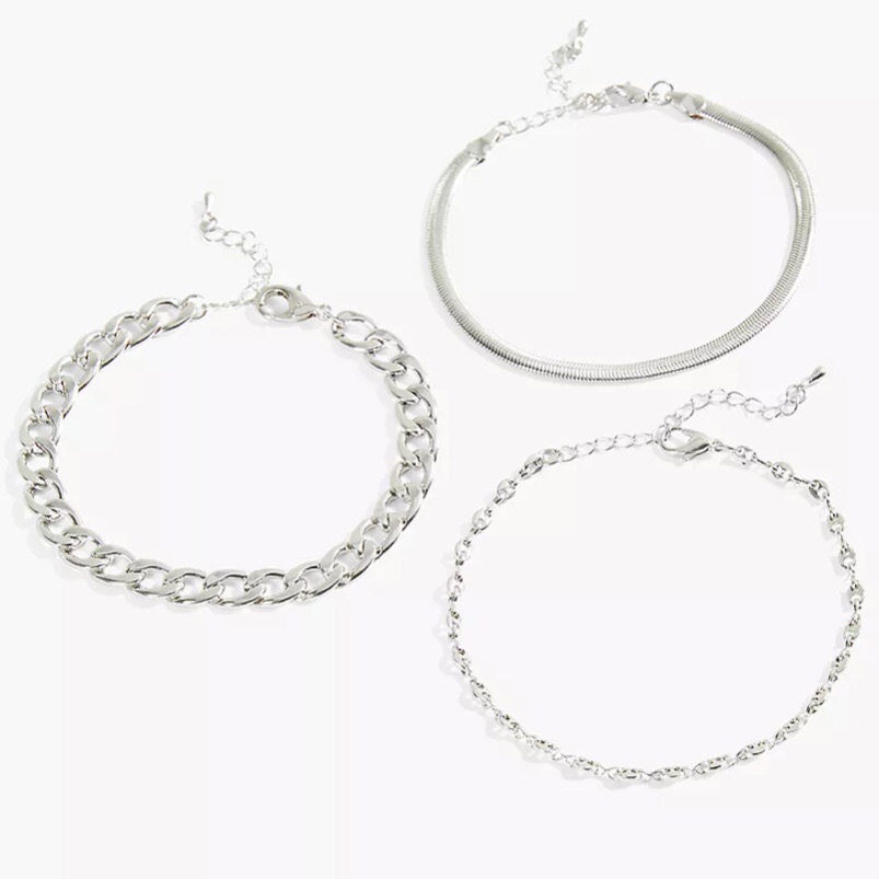 Lane Bryant Silver Bracelet Set Nwt